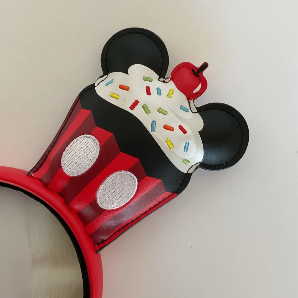 Disney Loungefly Mickey Mouse Sprinkle Cupcake Headband NWT